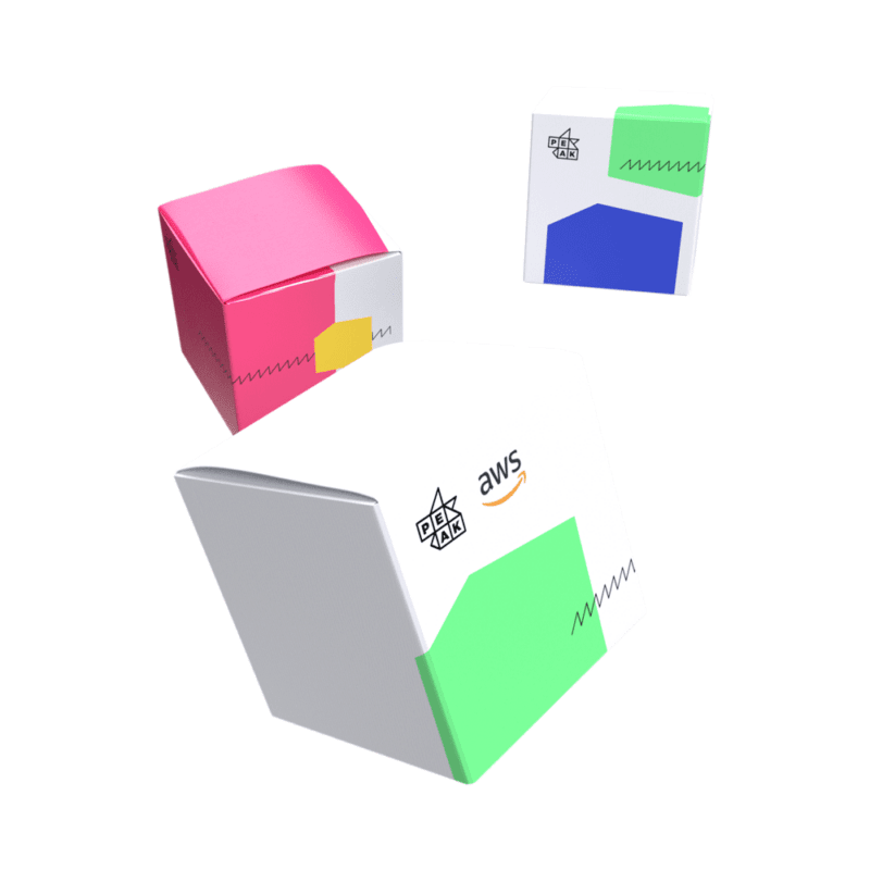 Parcels floating in space