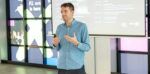 Richard Potter delivering a keynote presentation