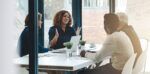 A boardroom meeting
